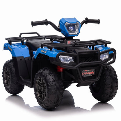 12V Electric Kids ATV Quad Car - Black, Suitable for Ages 3-6 Years