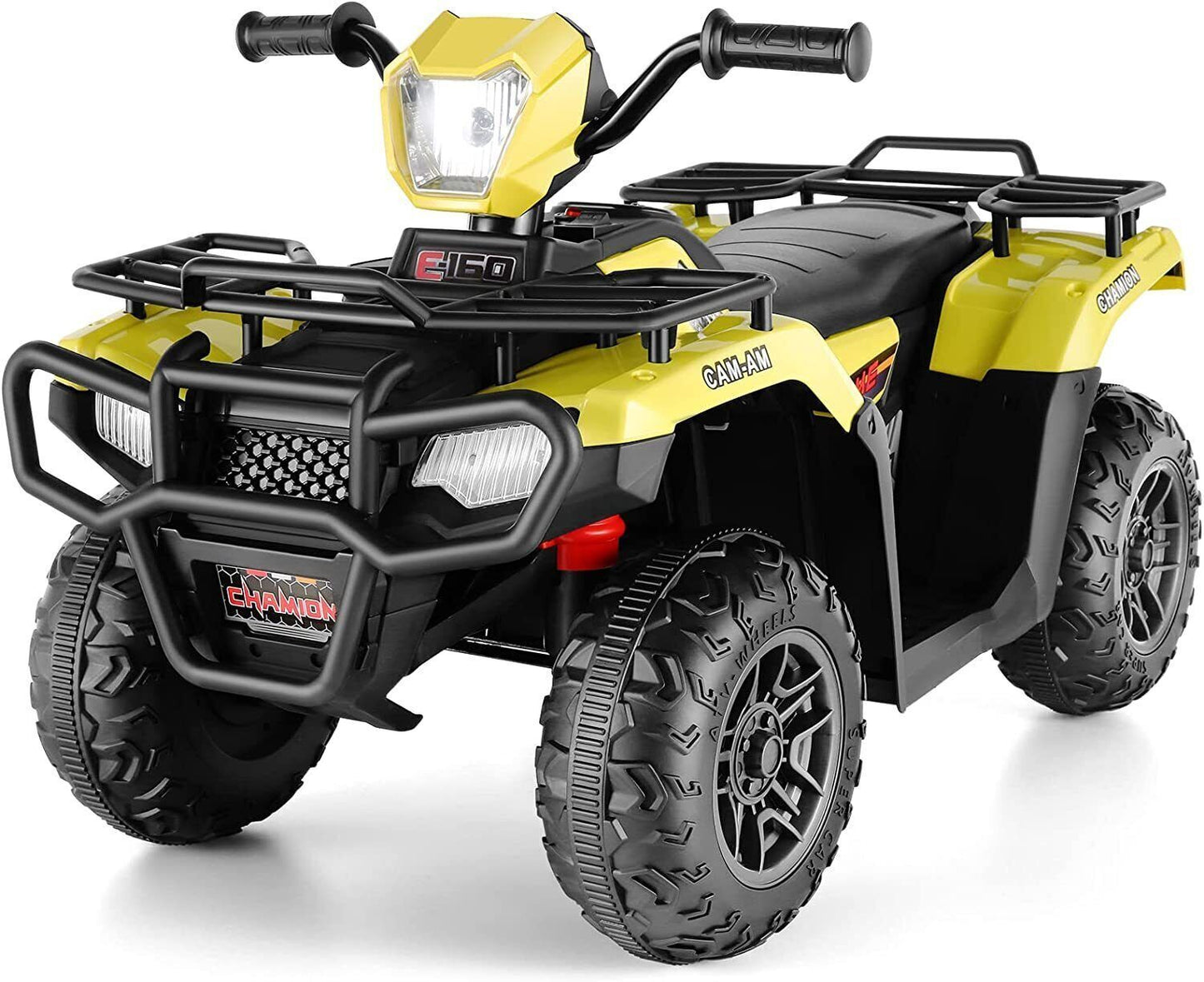 12V Electric ATV Quad for Kids Ages 3-6 in Sleek Black Design