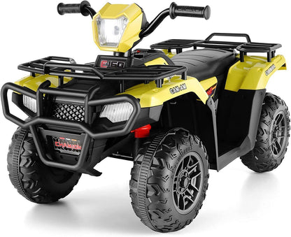 12V Electric ATV Quad for Kids Ages 3-6 in Sleek Black Design