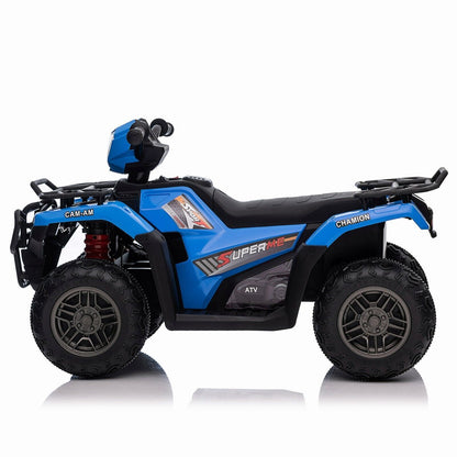 12V Electric ATV Quad for Kids Ages 3-6 in Sleek Black Design
