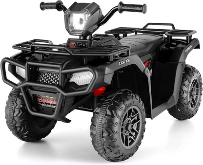 Electric 4-Wheeler ATV Quad for Kids with LED Lights, USB and MP3 Player - Perfect Gift for Boys and Girls