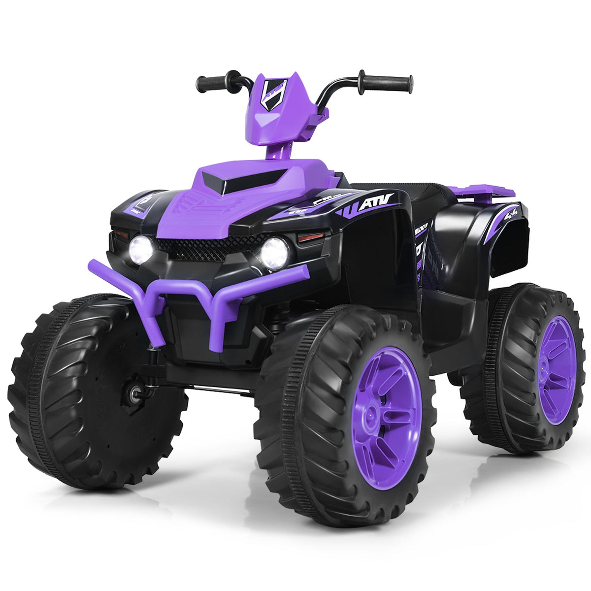 12V Electric Kids Quad ATV Ride On Car with LED Lights - The Perfect Ride for Your Little One!