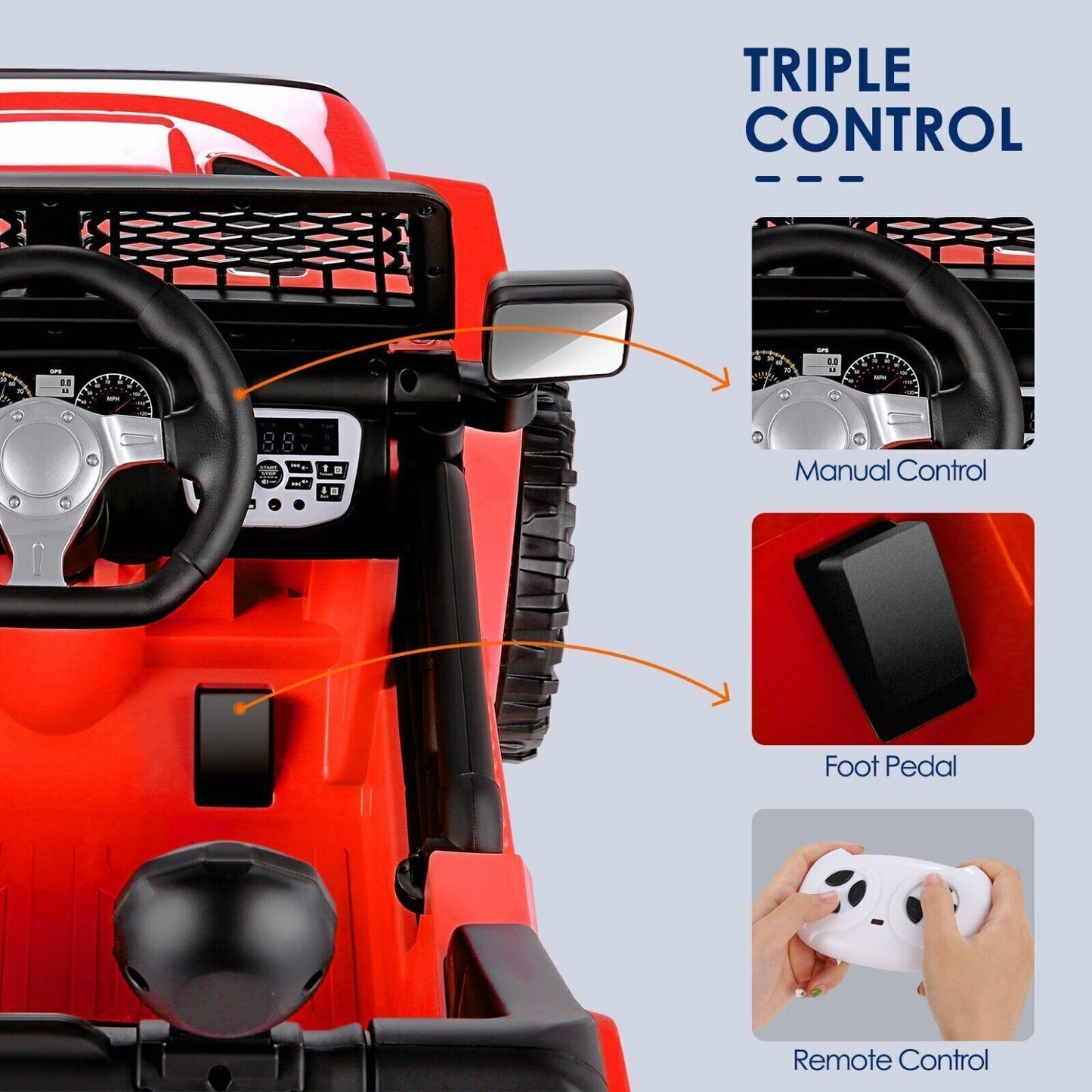 12V Electric Kids Ride On Car with Remote Control - Toy Truck for Endless Fun!