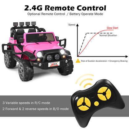 12V Electric Kids Ride On Jeep Car with Remote Control - Perfect for Little Adventurers!