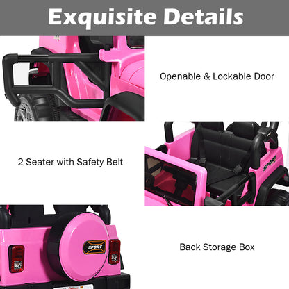 12V Electric Kids Ride On Jeep Car with Remote Control - Perfect for Little Adventurers!