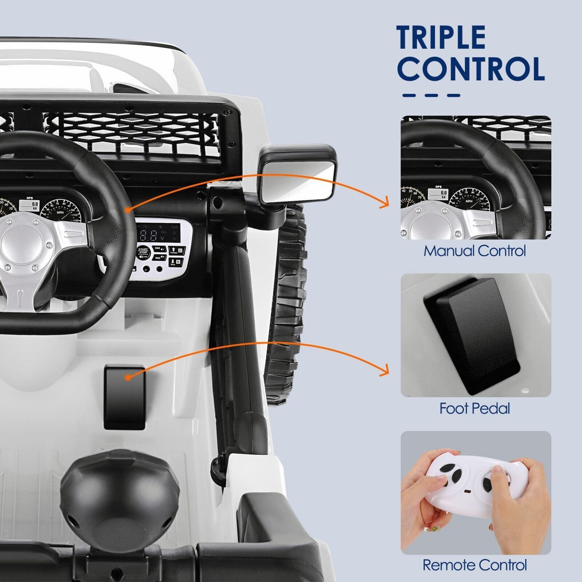 12V Electric Ride On Jeep Toy Car for Kids with Remote Control - Perfect Gift!