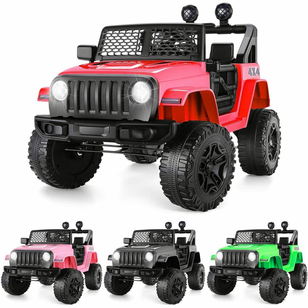 12V Battery Powered Kids Ride On Jeep with Remote Control and Music