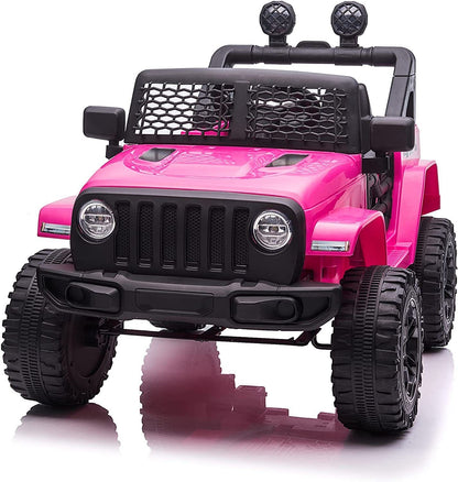 12V Electric Kids Ride On Truck with Remote Control and LED Lights