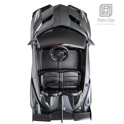 12V Electric Lamborghini Veneno Ride-On Car with Remote Control, Music, and Lights