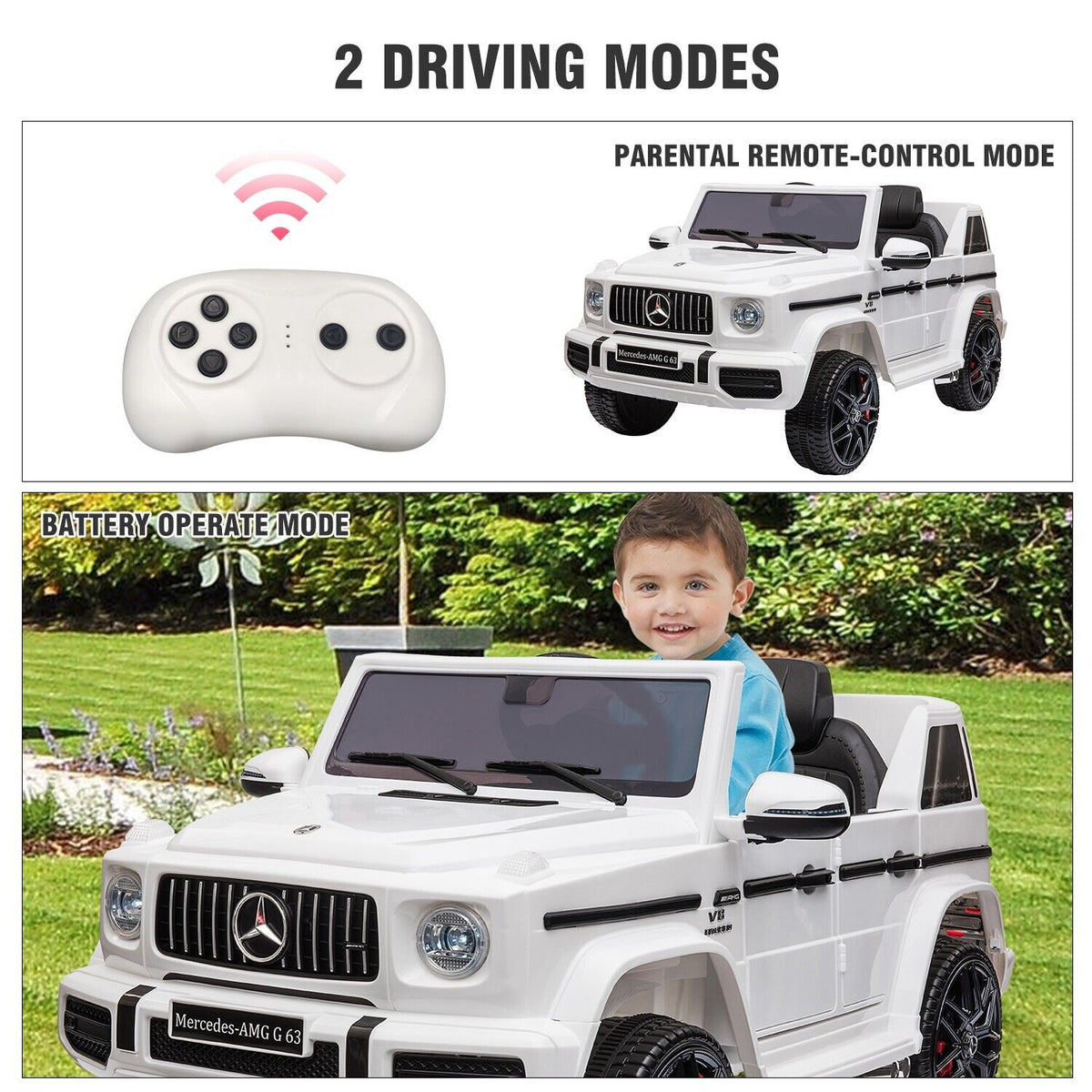Licensed Mercedes Benz AMG Electric SUV Ride-On Car for Kids - 12V with Remote Control