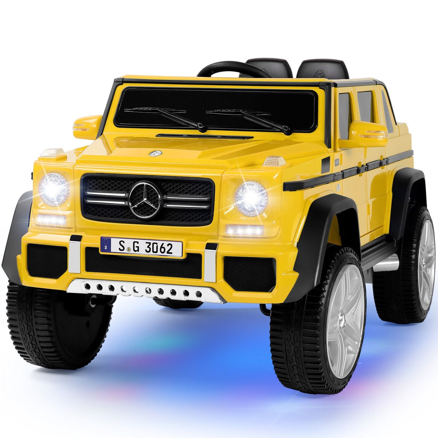 12V Electric Mercedes Benz Ride On Car for Kids with Lights, Music, and Remote Control