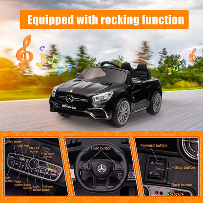Licensed Mercedes Benz Kids Ride On Car with Remote Control - 12V Electric Battery Powered