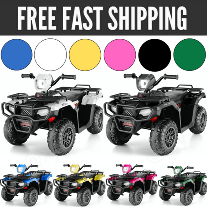 12V Electric Ride-On ATV for Kids with USB/MP3 Player - Perfect Gift for Ages 3-6!