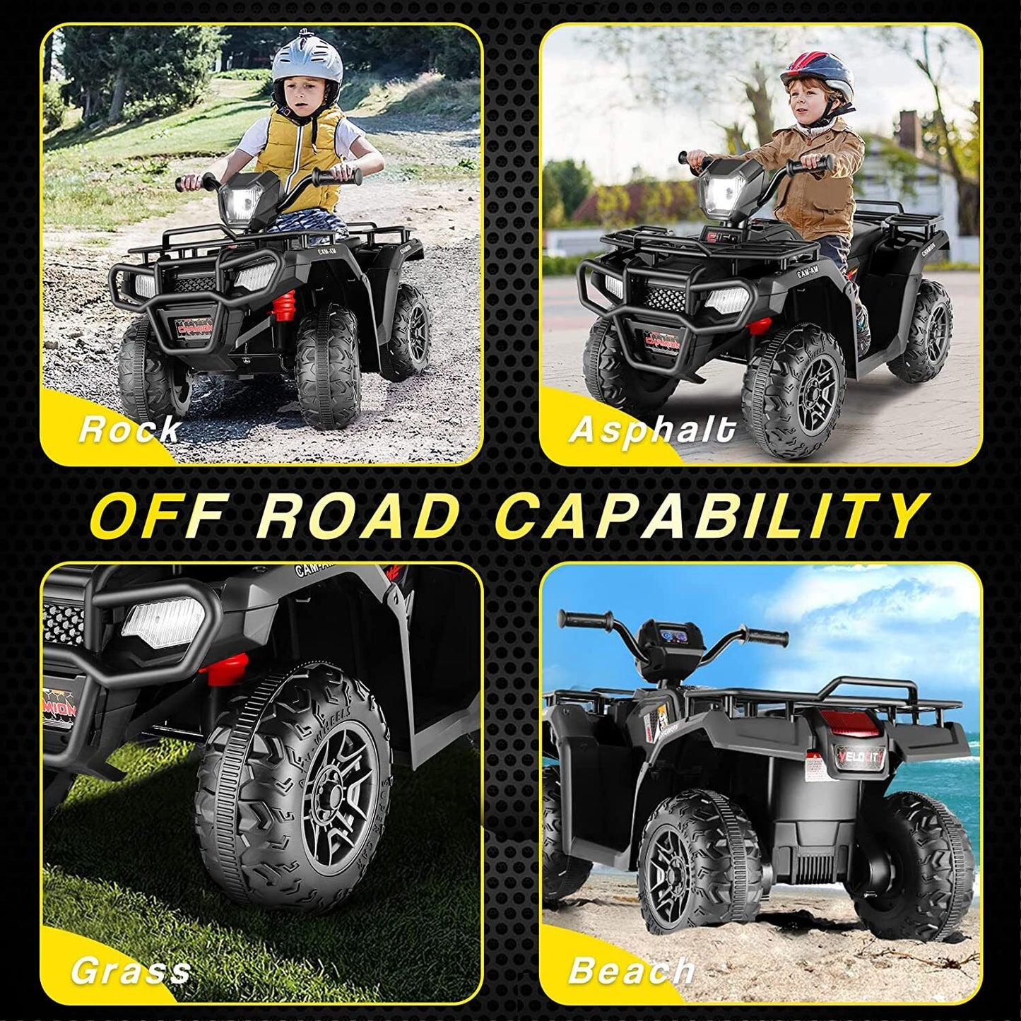 12V Electric Ride-On ATV for Kids with USB/MP3 Player - Perfect Gift for Ages 3-6!