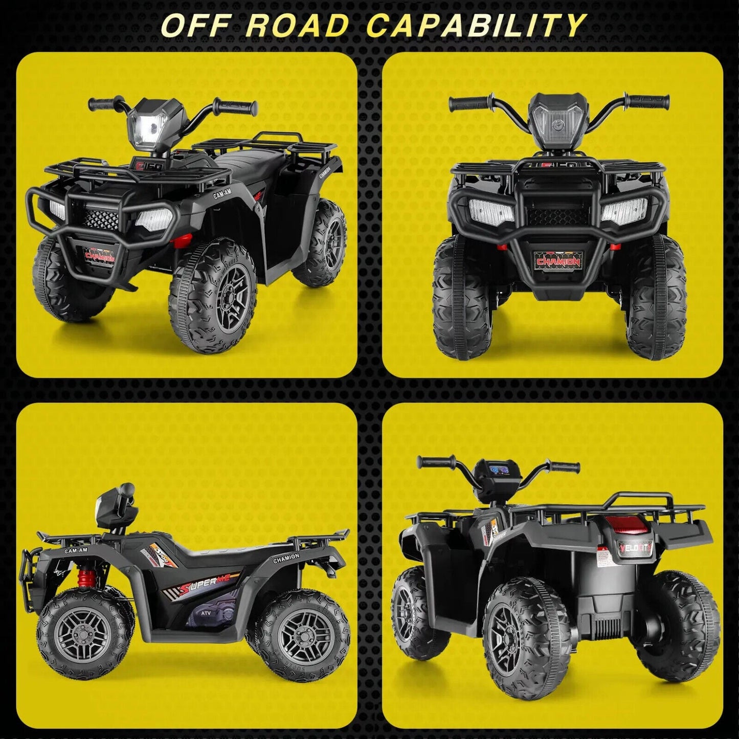 12V Electric Ride-On ATV for Kids with USB/MP3 Player - Perfect Gift for Ages 3-6!
