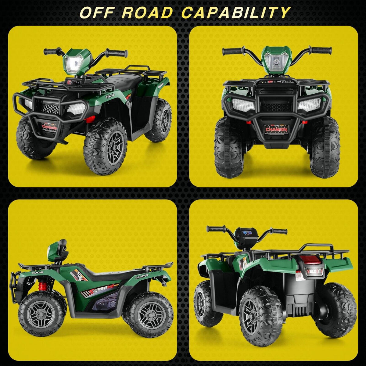 12V Electric Ride-On ATV for Kids with USB/MP3 Player - Perfect Gift for Ages 3-6!