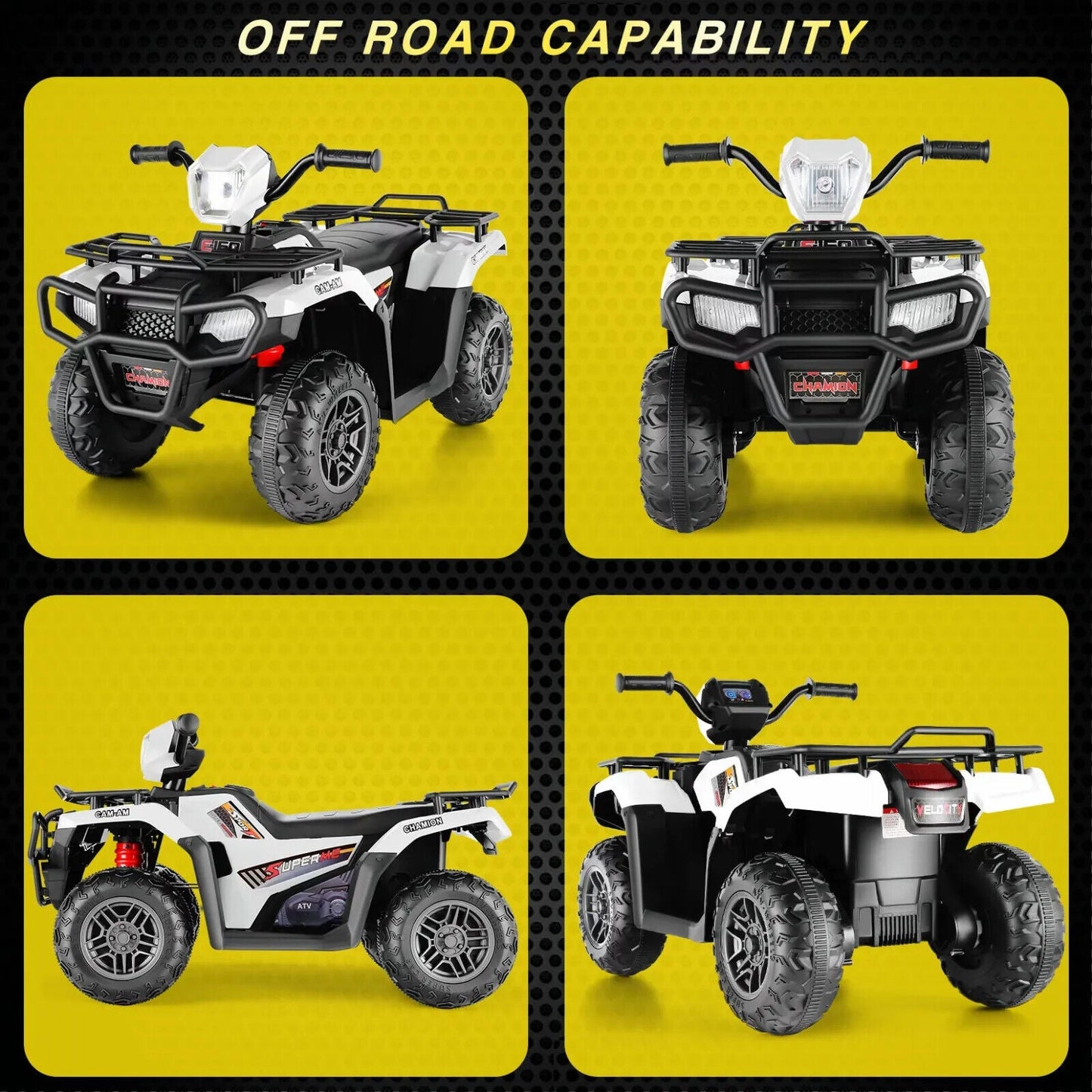 12V Electric Ride-On ATV for Kids with USB/MP3, Perfect Gift for Ages 3-6