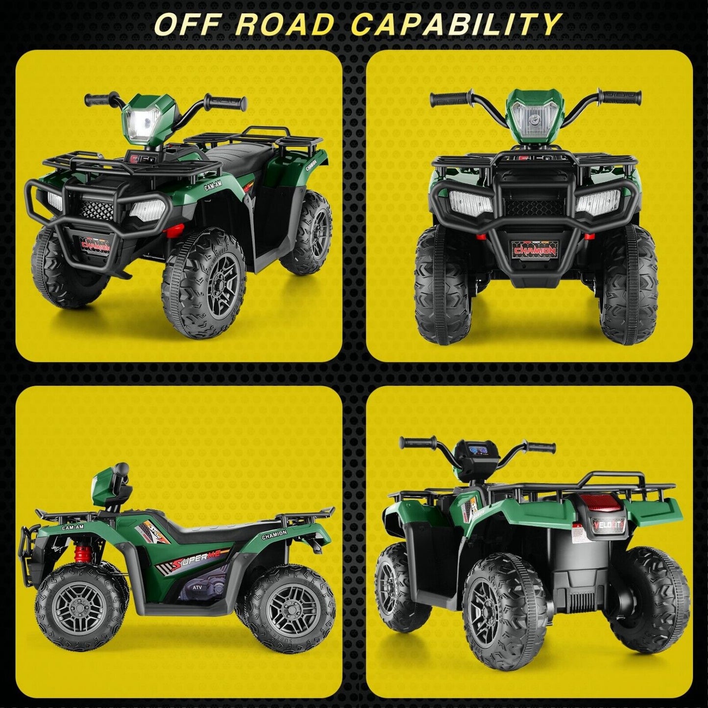 12V Electric Ride-On ATV for Kids with USB/MP3, Perfect Gift for Ages 3-6