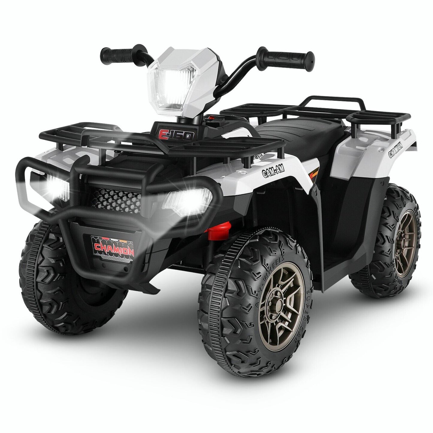 12V Electric Ride-On ATV Toy Car with USB/MP3 for Kids Ages 3-6