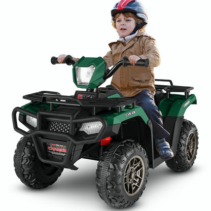 12V Electric Ride-On ATV Toy Car with USB/MP3 for Kids Ages 3-6