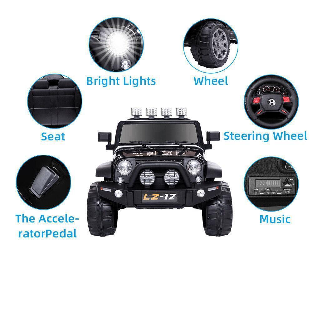 12V Electric Ride On Car for Kids with Remote Control - 3 Speeds, 4 Wheels, and Exciting Features!