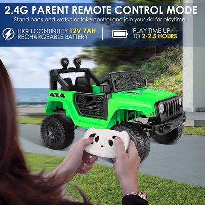 12V Electric Ride-On Car for Kids with Remote Control and 3-Speed Motor