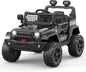 12V Electric Ride-On Car for Kids with Remote Control, LED Lights, and Bluetooth - 2 Speed Options