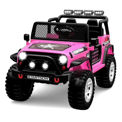 12V Electric Ride-On Car Truck for Kids with Remote Control, Safety Belt, and MP3 Player