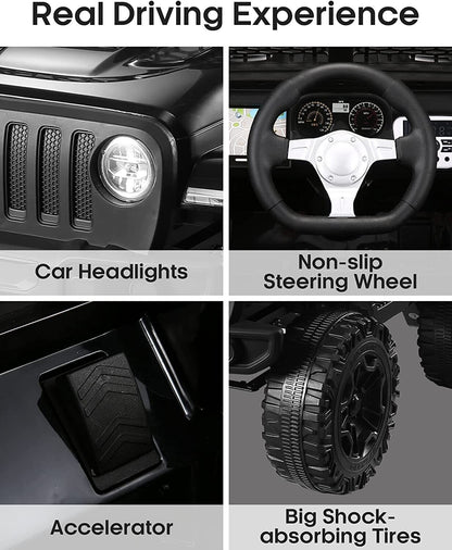 12V Kids Ride-on Truck JEEP with Remote Control and LED Lights