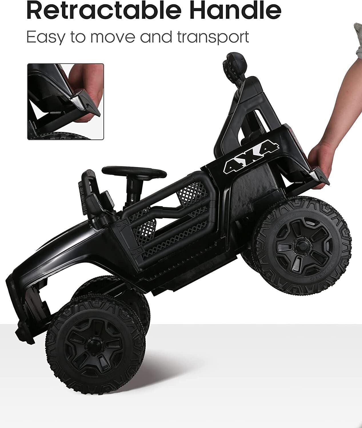 12V Kids Ride-on Truck JEEP with Remote Control and LED Lights