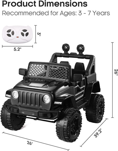 12V Electric Ride-On Car with MP3, Lights, and Remote Control - Perfect for Little Drivers!