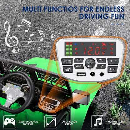 12V Electric Ride-On Car with MP3, Lights, and Remote Control - Perfect for Kids!