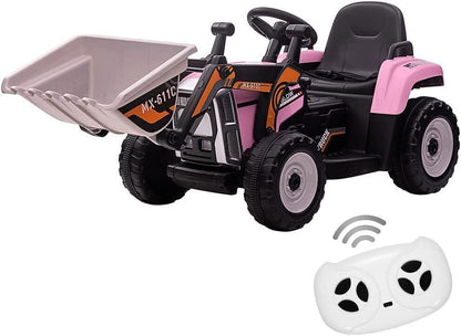 12V Electric Ride-On Excavator Truck for Kids with 3 Speeds - Perfect Xmas Gift!