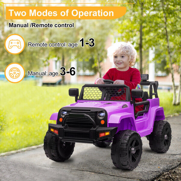 12V Electric Ride On Jeep Toy Car for Kids with Remote Control - Perfect Gift for Children