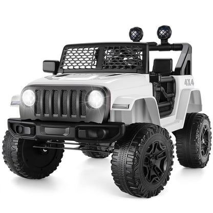 12V Electric Ride-On Jeep for Kids with USB, Bluetooth, Remote Control, and MP3 Player - Max Speed 3 MPH