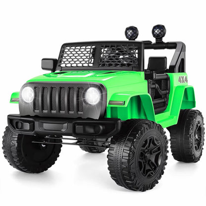 12V Electric Ride-On Jeep for Kids with USB, Bluetooth, Remote Control, and MP3 Player - Max Speed 3 MPH