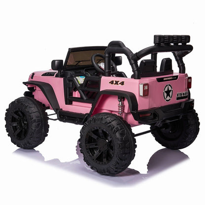 12V Electric Ride On Jeep Toy Car with USB, Bluetooth, and Remote Control for Kids