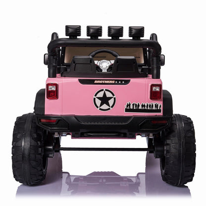 12V Electric Ride On Jeep Toy Car with USB, Bluetooth, and Remote Control for Kids