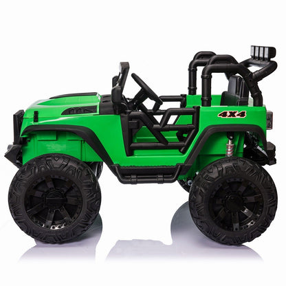 12V Electric Ride On Jeep Toy Car with USB, Bluetooth, and Remote Control for Kids
