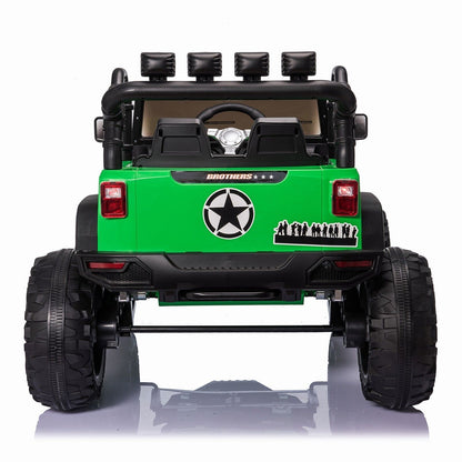 12V Electric Ride On Jeep Toy Car with USB, Bluetooth, and Remote Control for Kids