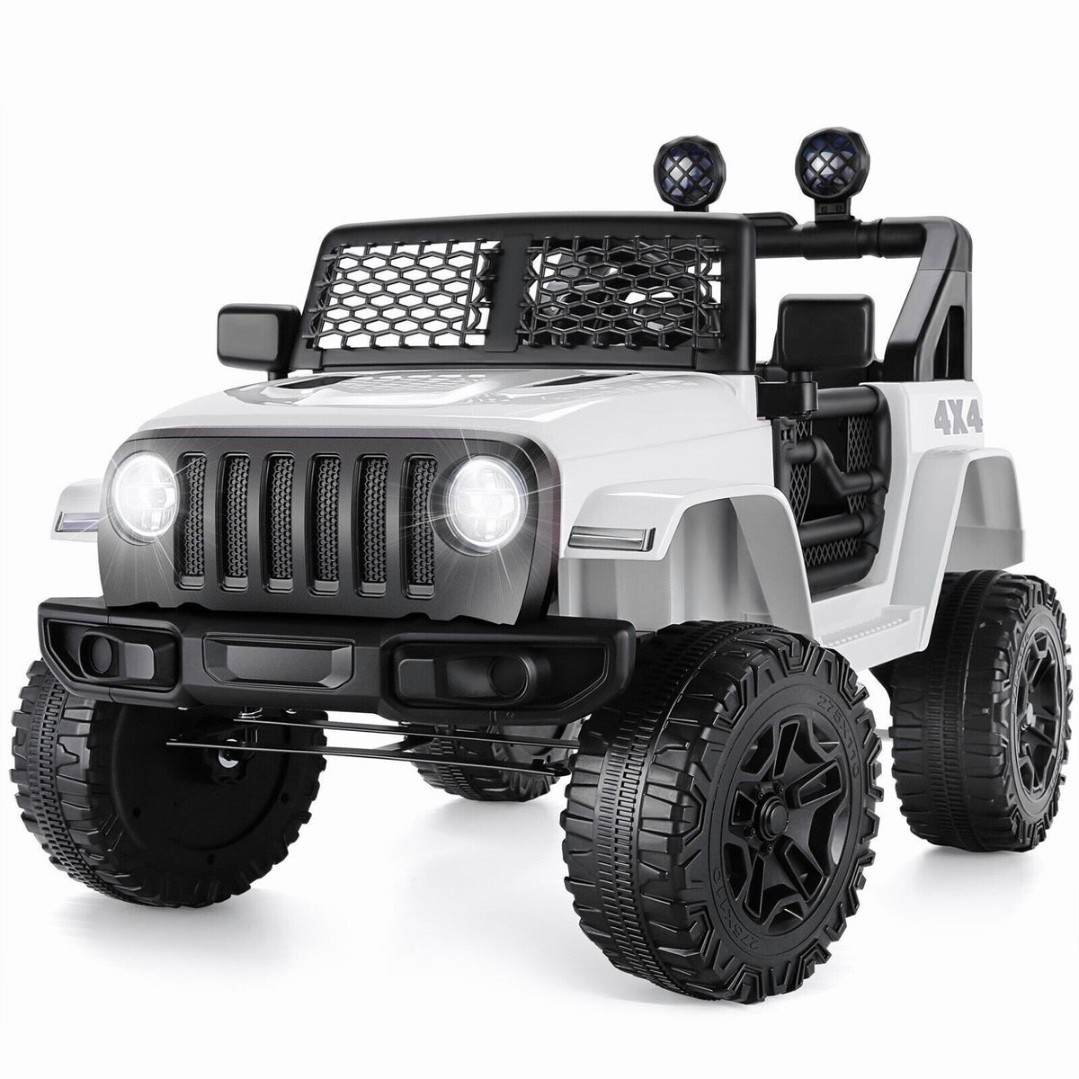 12V Electric Ride On Jeep Toy Car with USB, Bluetooth, and Remote Control for Kids
