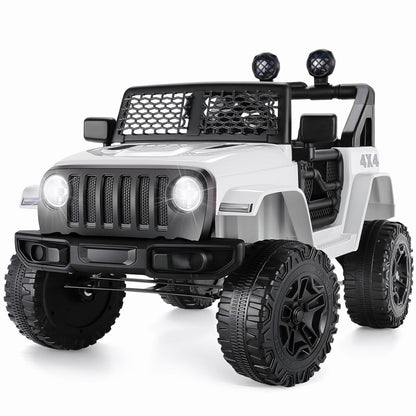 12V Electric Ride On Jeep Toy Car with USB, Bluetooth, and Remote Control for Kids