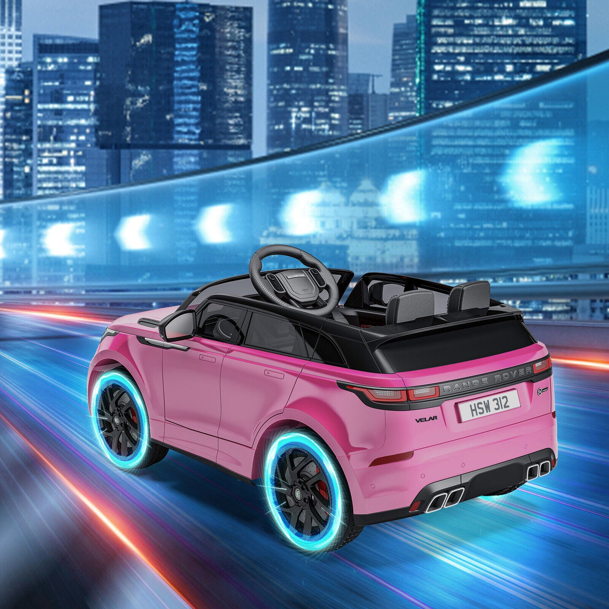 12V Electric Ride-On Land Rover Toy for Kids with Parental Remote Control