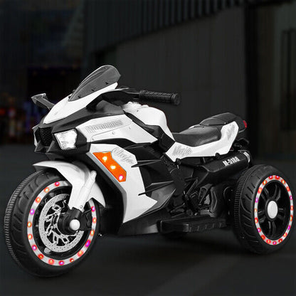 12V Electric Ride-On Motorcycle for Kids - Rechargeable 3 Wheel Motorbike