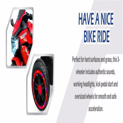 12V Electric Ride-On Motorcycle Toy for Kids Ages 3-6
