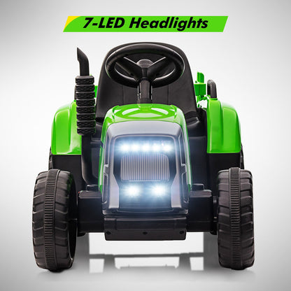 12V Electric Ride-On Tractor for Kids with Remote Control