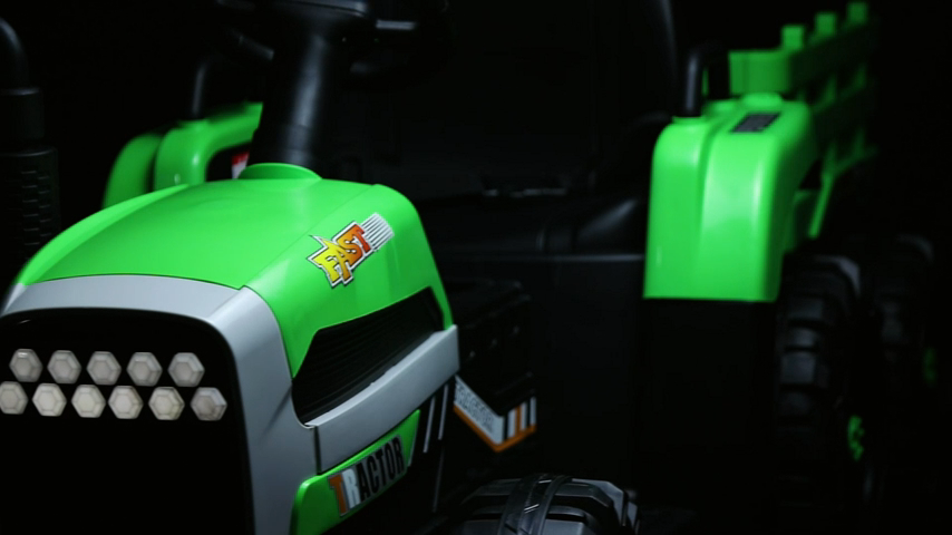 12V Electric Ride-On Tractor with Trailer for Kids - Includes Remote Control!