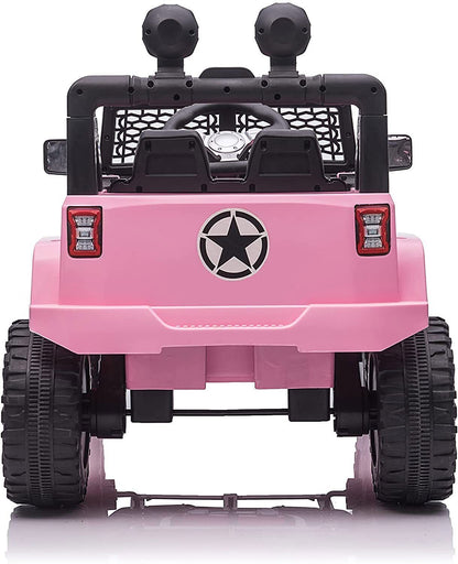 12V Electric Ride On Truck for Kids with Remote Control and LED Lights