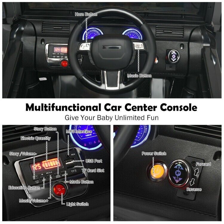 12V Electric Ride-On Truck for Kids with Remote Control and Magnetic Double Doors