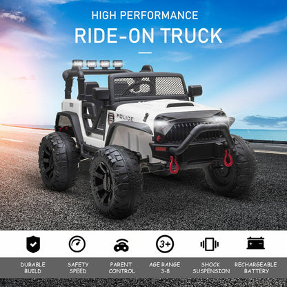 12V Electric Ride On Truck for Kids with Remote Control and Spacious Seat